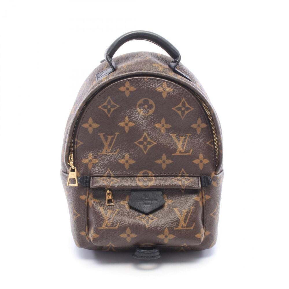 Louis Vuitton Palm Springs Backpack Mini Rucksack Handbag Coated Canvas Leath...